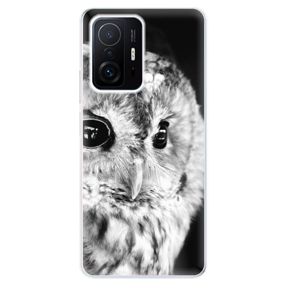 Odolné silikónové puzdro iSaprio - BW Owl - Xiaomi 11T / 11T Pro