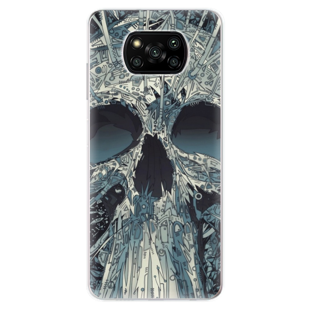 Odolné silikónové puzdro iSaprio - Abstract Skull - Xiaomi Poco X3 Pro / X3 NFC