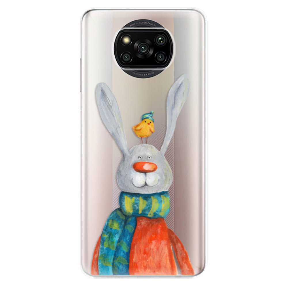 Odolné silikónové puzdro iSaprio - Rabbit And Bird - Xiaomi Poco X3 Pro / X3 NFC