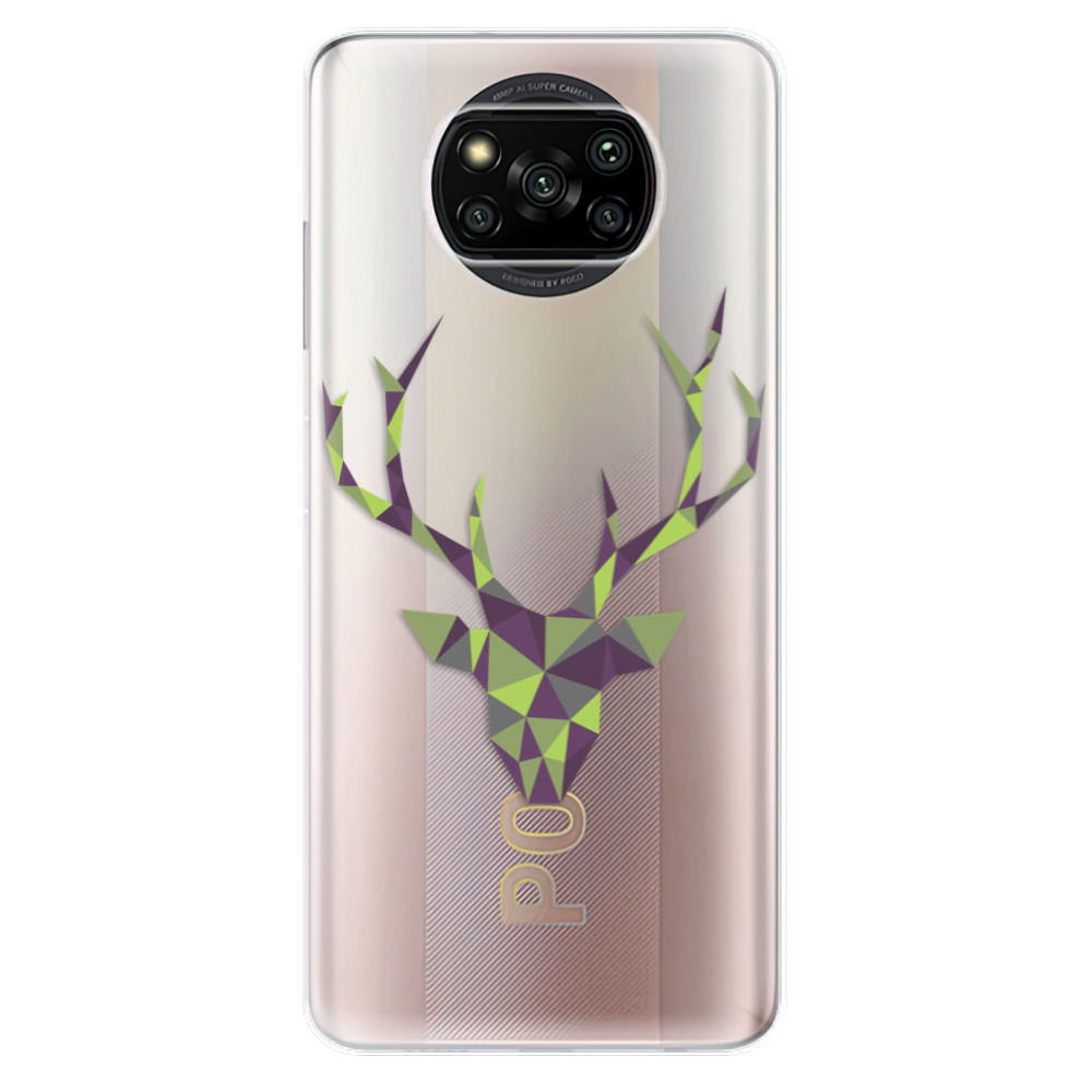 Odolné silikónové puzdro iSaprio - Deer Green - Xiaomi Poco X3 Pro / X3 NFC