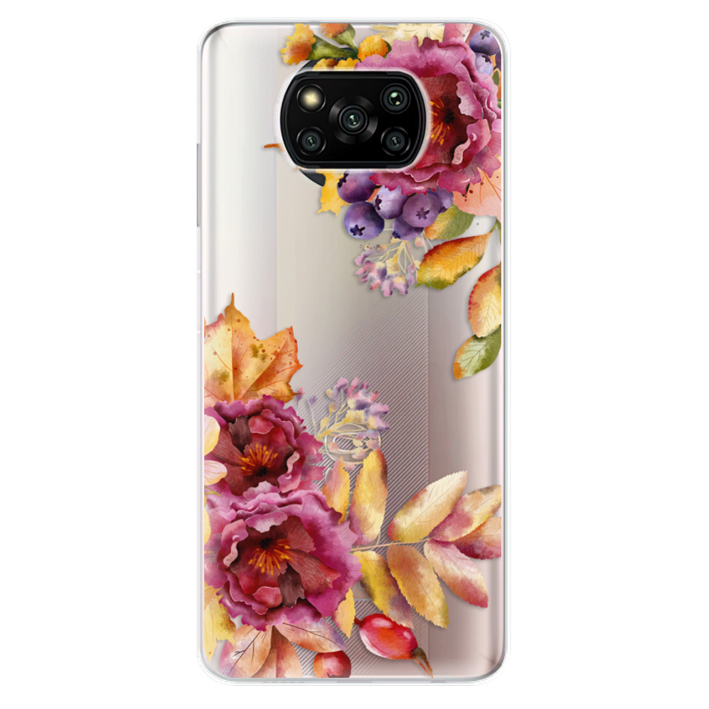 Odolné silikónové puzdro iSaprio - Fall Flowers - Xiaomi Poco X3 Pro / X3 NFC