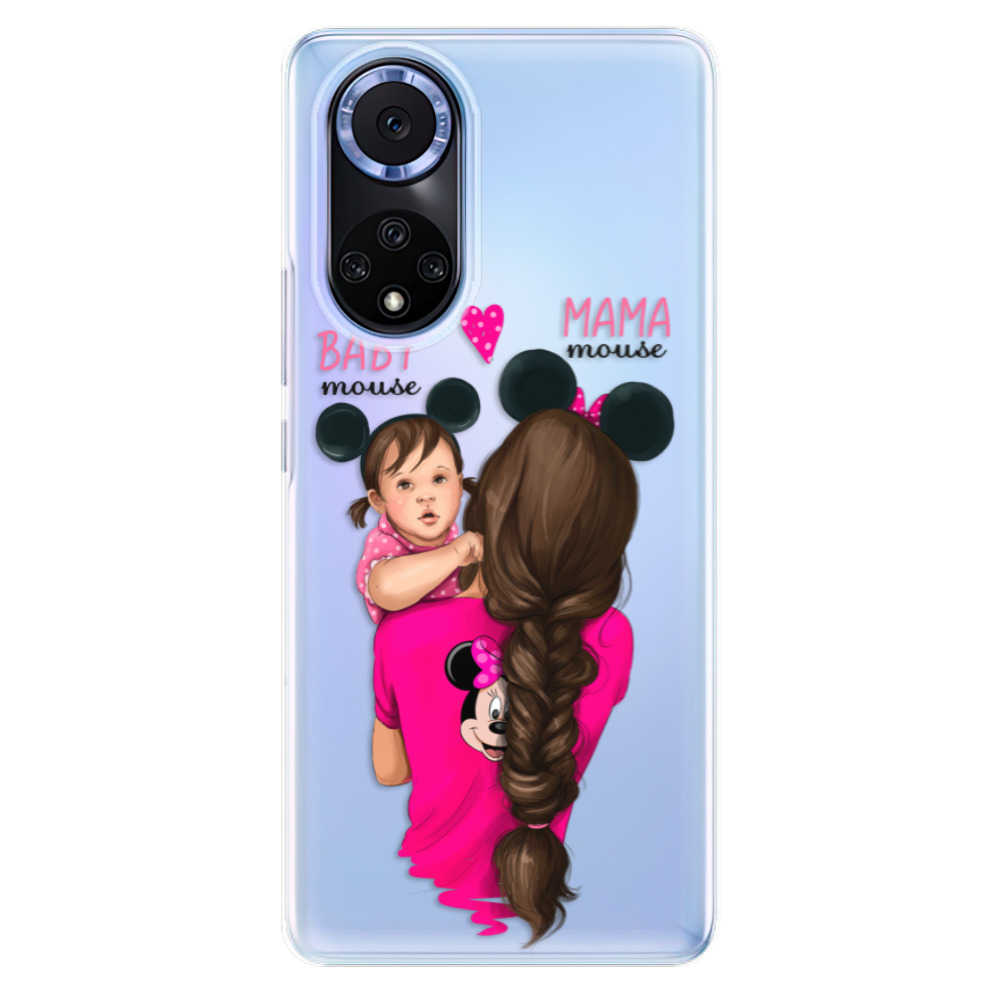 Odolné silikónové puzdro iSaprio - Mama Mouse Brunette and Girl - Huawei Nova 9