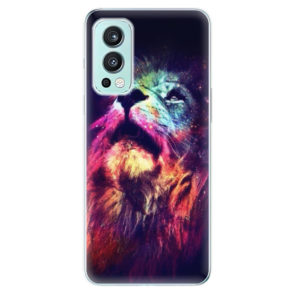 Odolné silikónové puzdro iSaprio - Lion in Colors - OnePlus Nord 2 5G