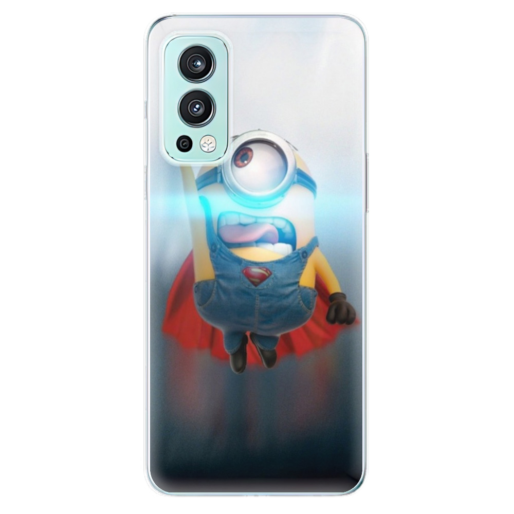 Odolné silikónové puzdro iSaprio - Mimons Superman 02 - OnePlus Nord 2 5G