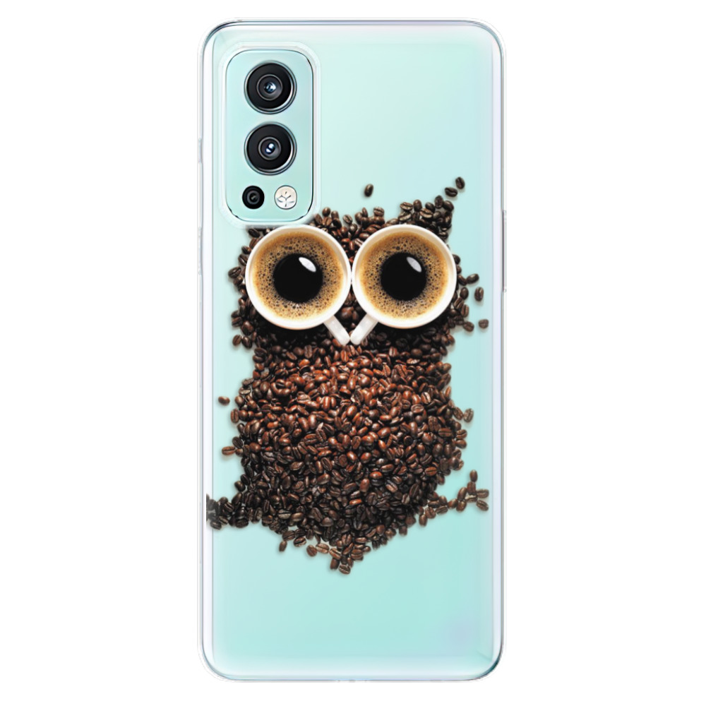 Odolné silikónové puzdro iSaprio - Owl And Coffee - OnePlus Nord 2 5G