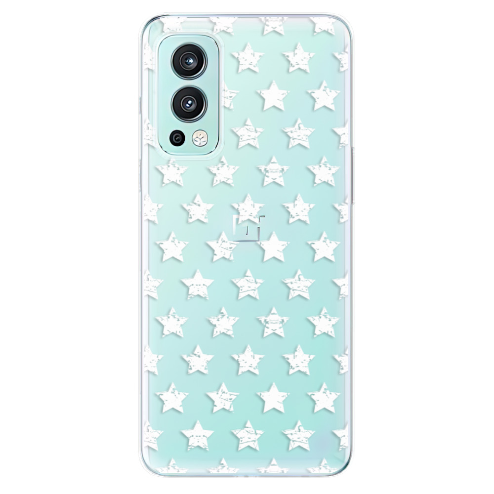 Odolné silikónové puzdro iSaprio - Stars Pattern - white - OnePlus Nord 2 5G