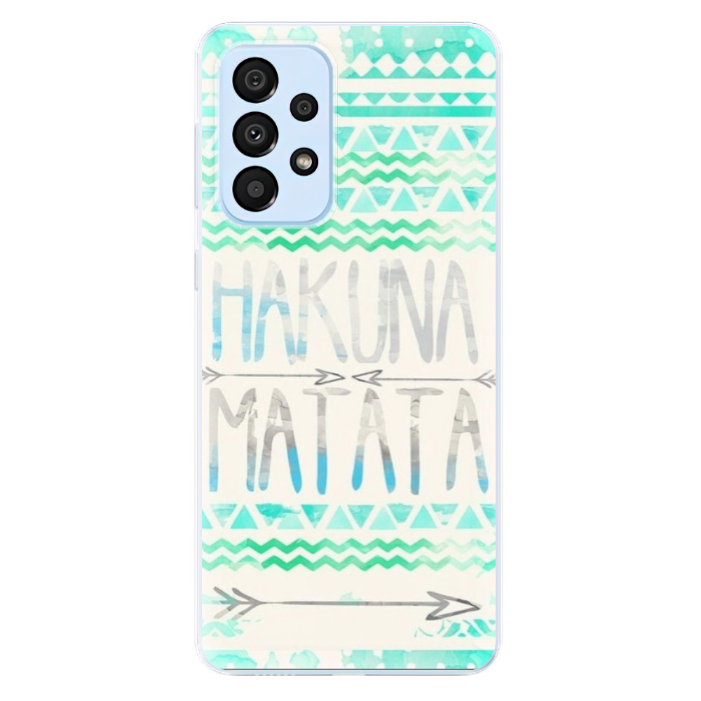 Odolné silikónové puzdro iSaprio - Hakuna Matata Green - Samsung Galaxy A33 5G