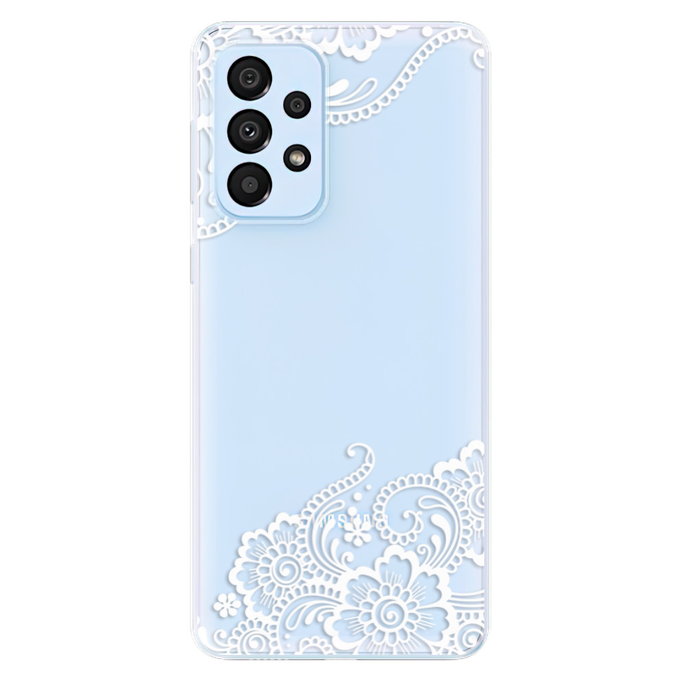 Odolné silikónové puzdro iSaprio - White Lace 02 - Samsung Galaxy A33 5G