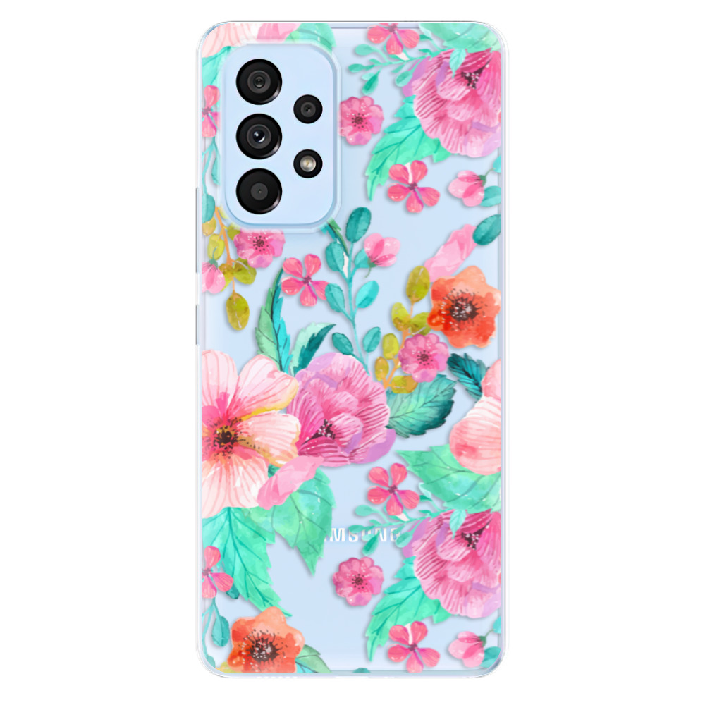 Odolné silikónové puzdro iSaprio - Flower Pattern 01 - Samsung Galaxy A53 5G