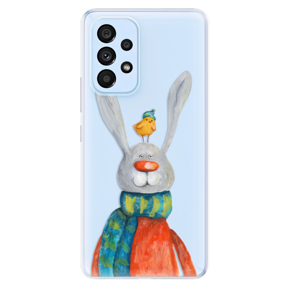 Odolné silikónové puzdro iSaprio - Rabbit And Bird - Samsung Galaxy A53 5G