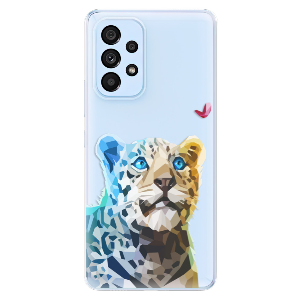 Odolné silikónové puzdro iSaprio - Leopard With Butterfly - Samsung Galaxy A53 5G
