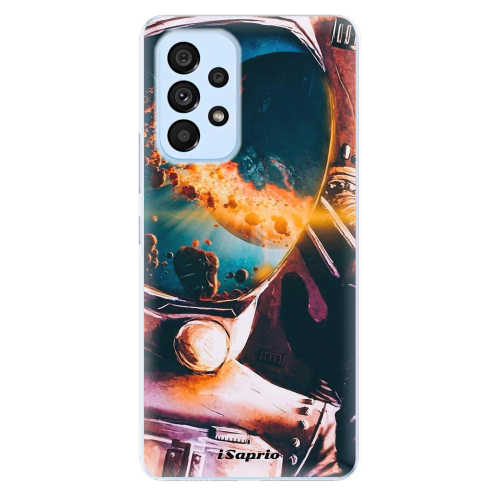 Odolné silikónové puzdro iSaprio - Astronaut 01 - Samsung Galaxy A73 5G
