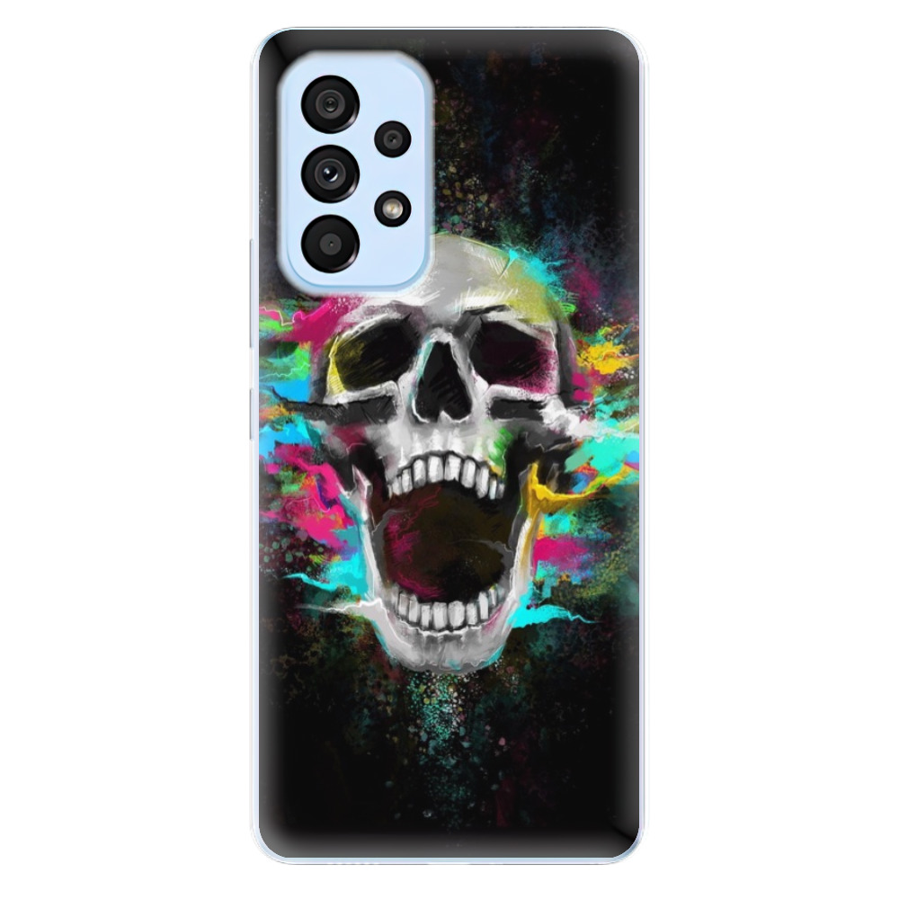 Odolné silikónové puzdro iSaprio - Skull in Colors - Samsung Galaxy A73 5G