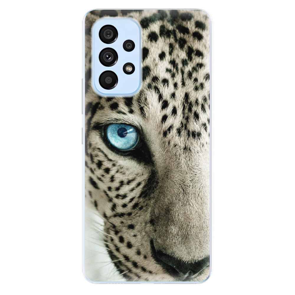 Odolné silikónové puzdro iSaprio - White Panther - Samsung Galaxy A73 5G