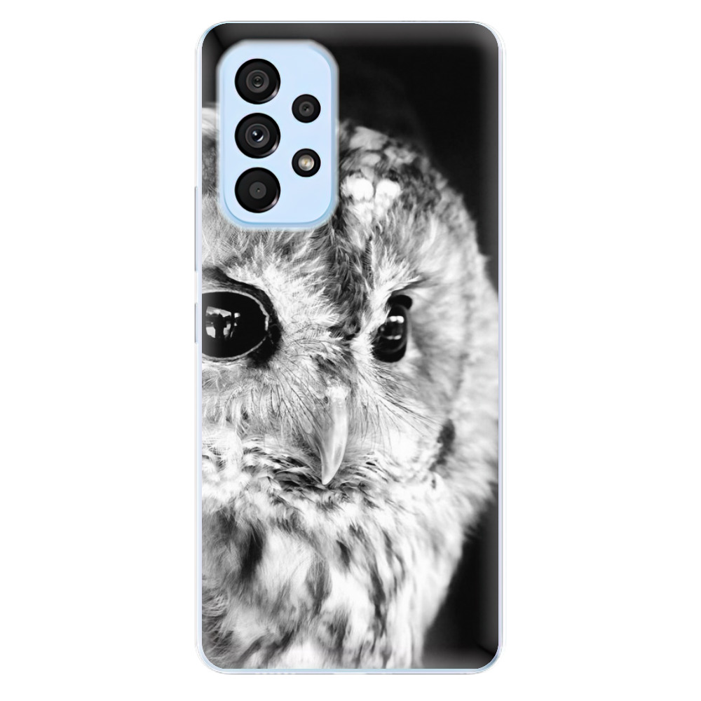 E-shop Odolné silikónové puzdro iSaprio - BW Owl - Samsung Galaxy A73 5G