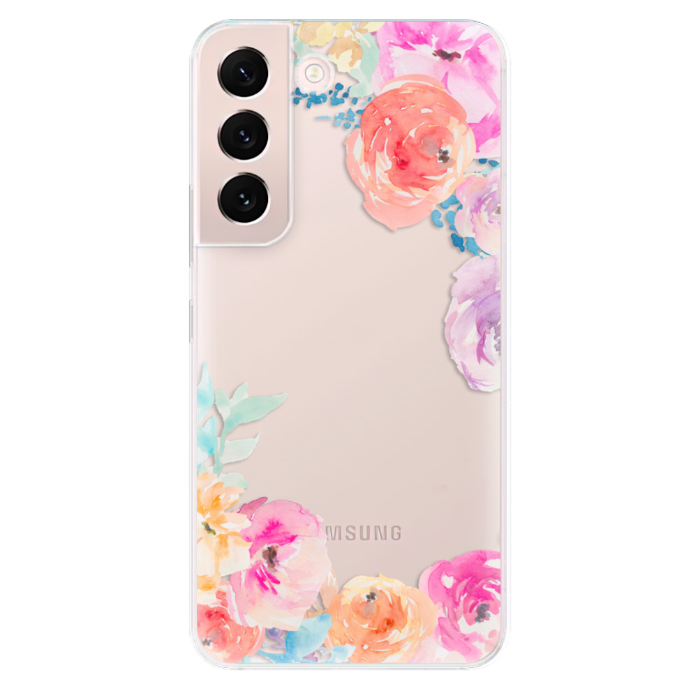 Odolné silikónové puzdro iSaprio - Flower Brush - Samsung Galaxy S22 5G