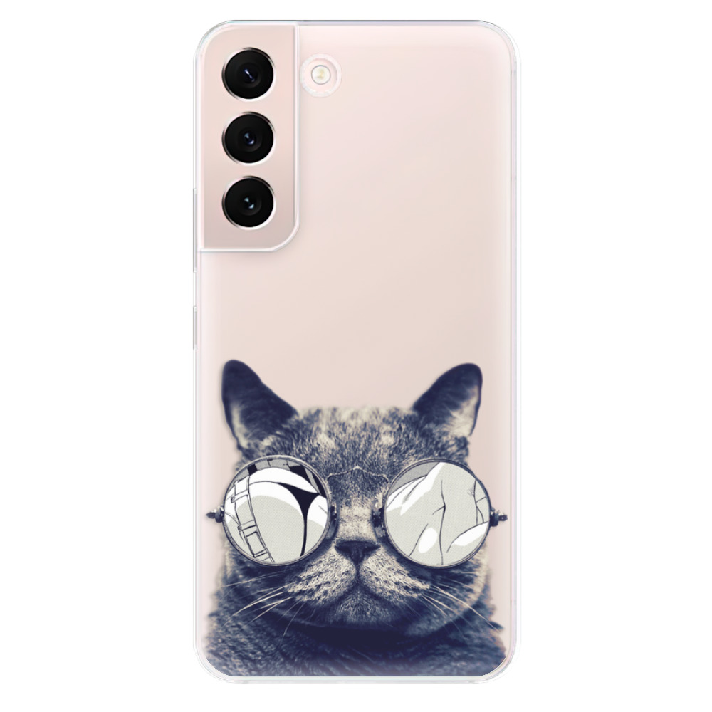 Odolné silikónové puzdro iSaprio - Crazy Cat 01 - Samsung Galaxy S22 5G