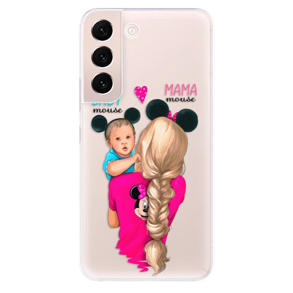 Odolné silikónové puzdro iSaprio - Mama Mouse Blonde and Boy - Samsung Galaxy S22 5G