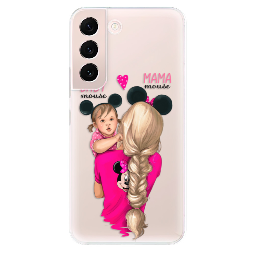 Odolné silikónové puzdro iSaprio - Mama Mouse Blond and Girl - Samsung Galaxy S22 5G