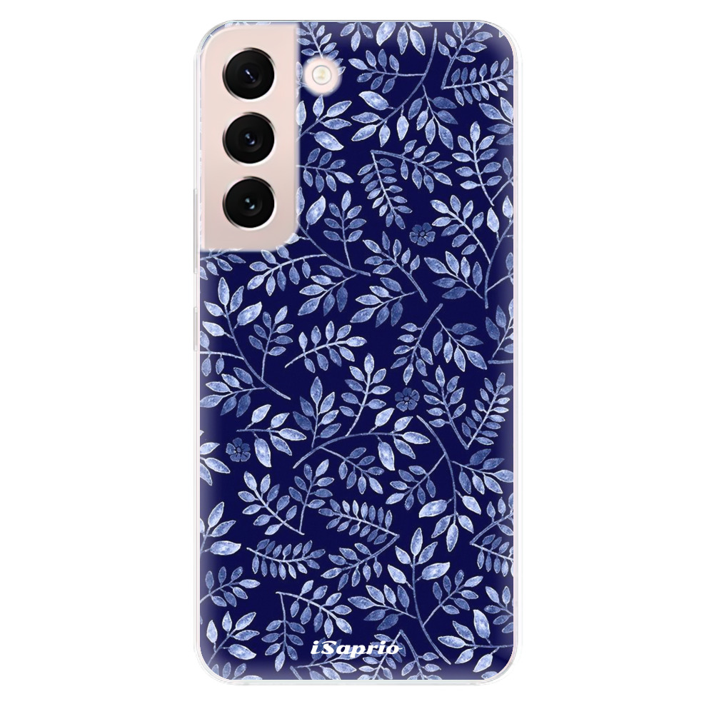 Odolné silikónové puzdro iSaprio - Blue Leaves 05 - Samsung Galaxy S22+ 5G