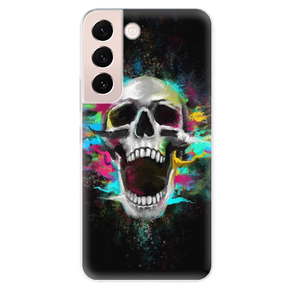 Odolné silikónové puzdro iSaprio - Skull in Colors - Samsung Galaxy S22+ 5G