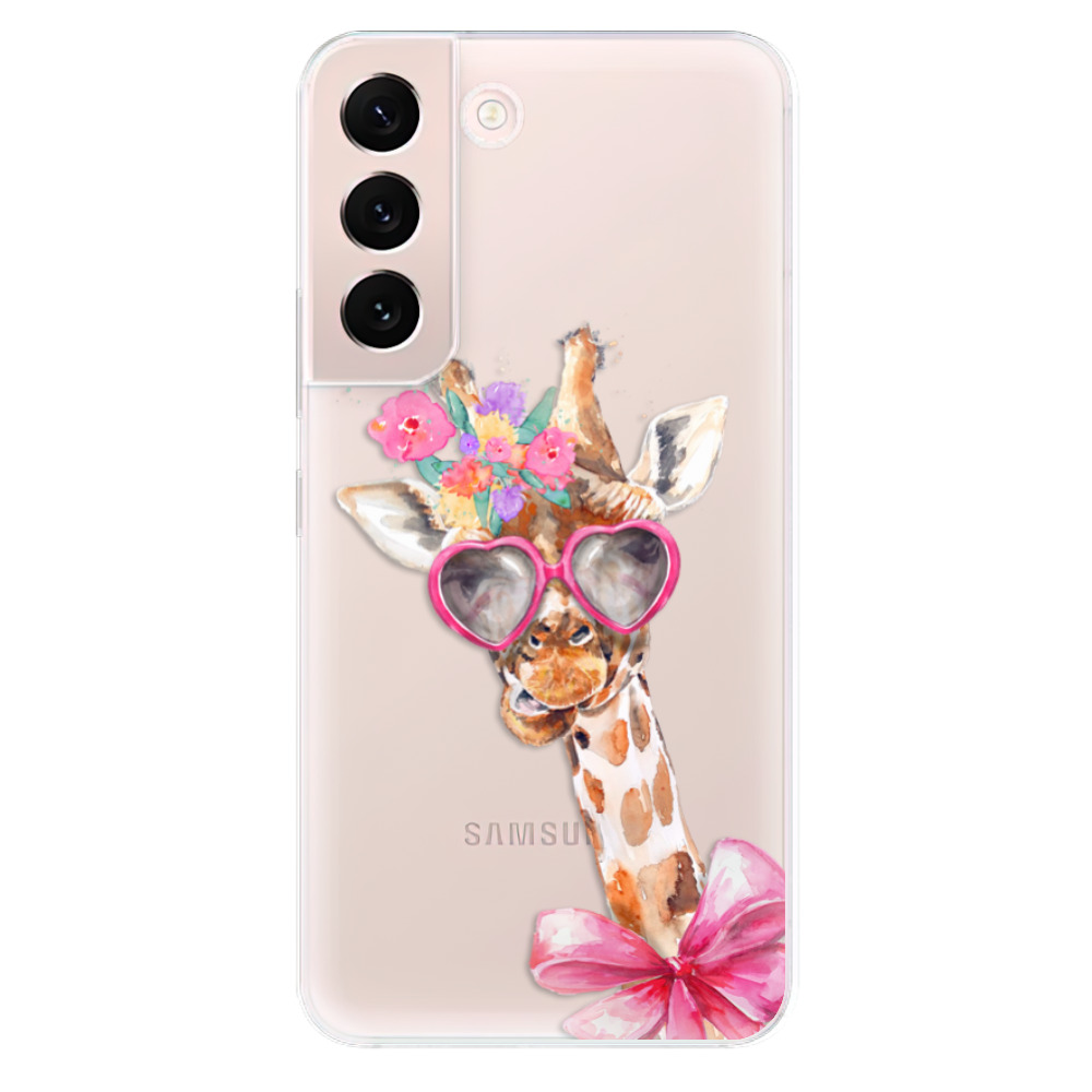 Odolné silikónové puzdro iSaprio - Lady Giraffe - Samsung Galaxy S22+ 5G