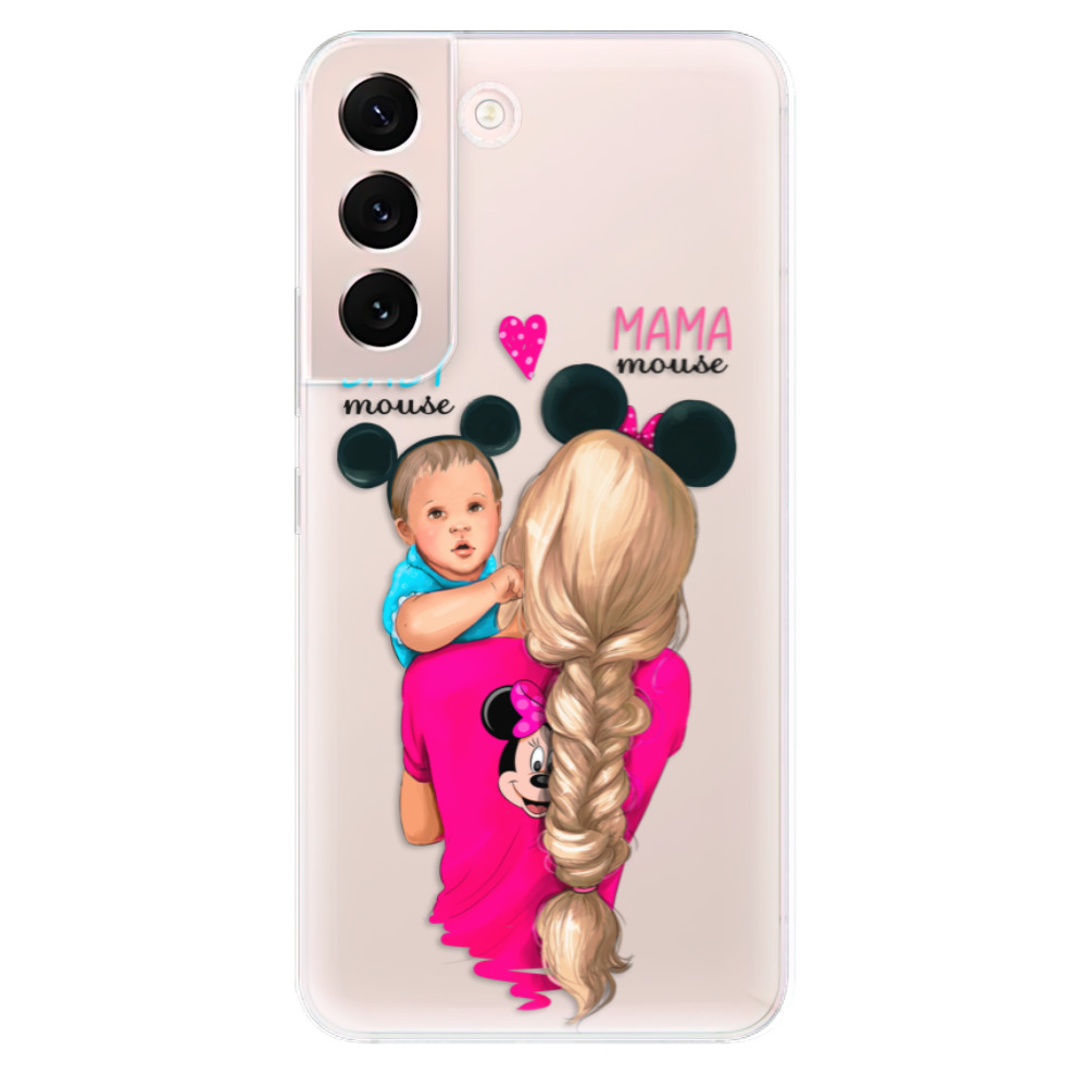 Odolné silikónové puzdro iSaprio - Mama Mouse Blonde and Boy - Samsung Galaxy S22+ 5G