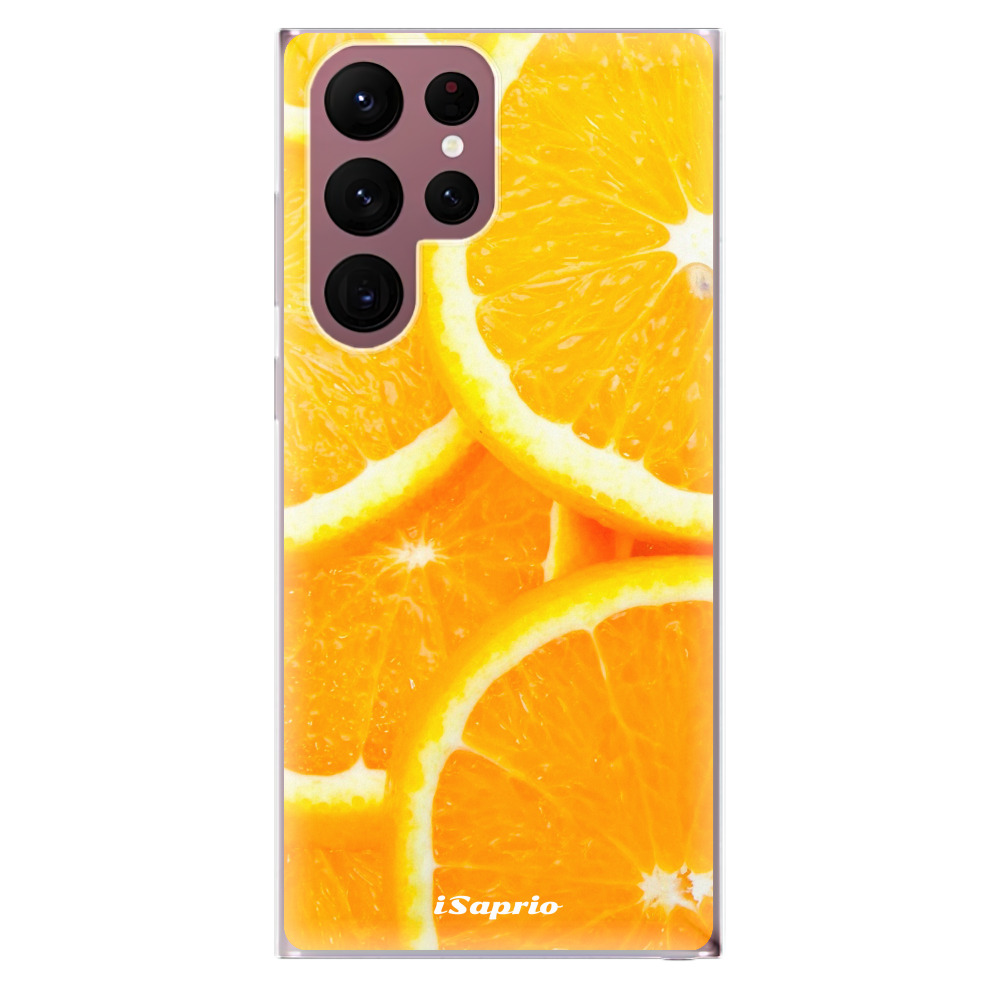 Odolné silikónové puzdro iSaprio - Orange 10 - Samsung Galaxy S22 Ultra 5G