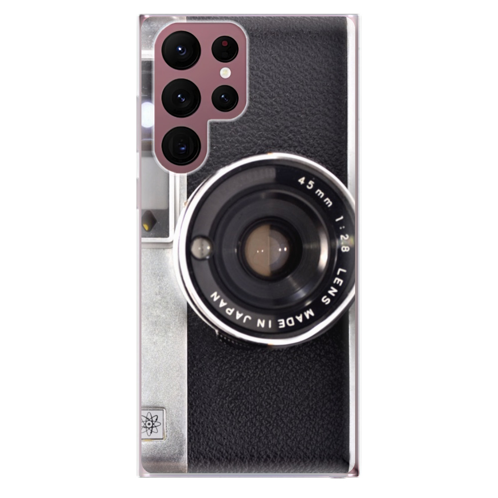 Odolné silikónové puzdro iSaprio - Vintage Camera 01 - Samsung Galaxy S22 Ultra 5G