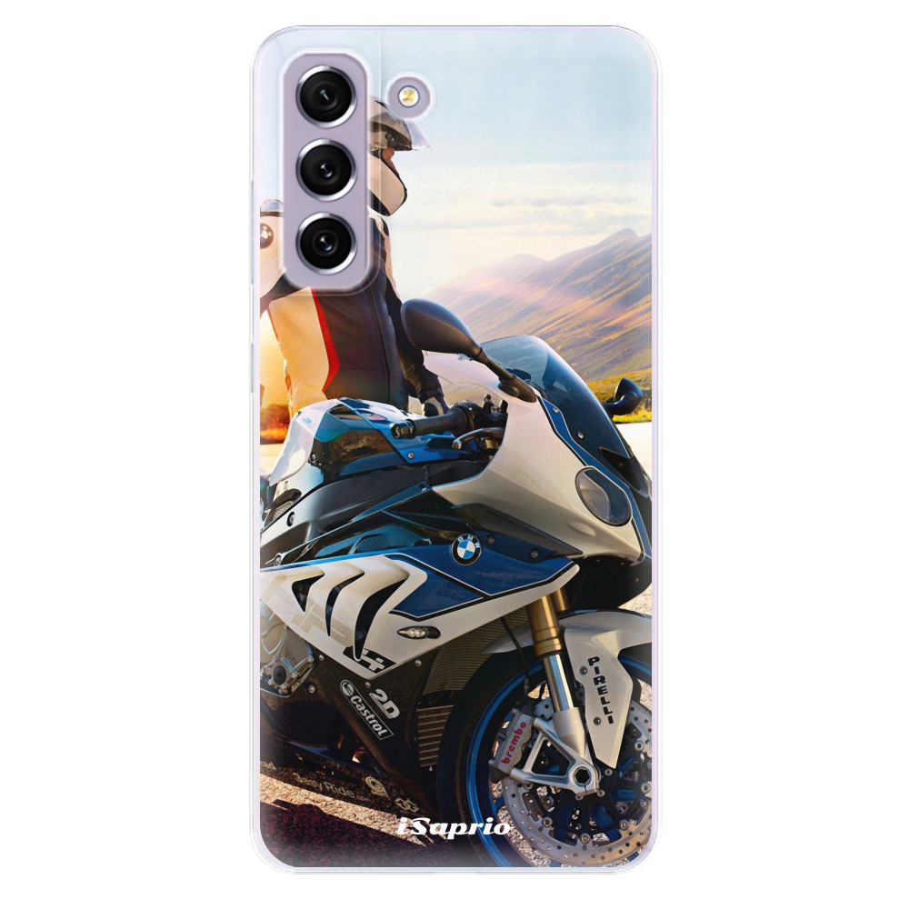 Odolné silikónové puzdro iSaprio - Motorcycle 10 - Samsung Galaxy S21 FE 5G