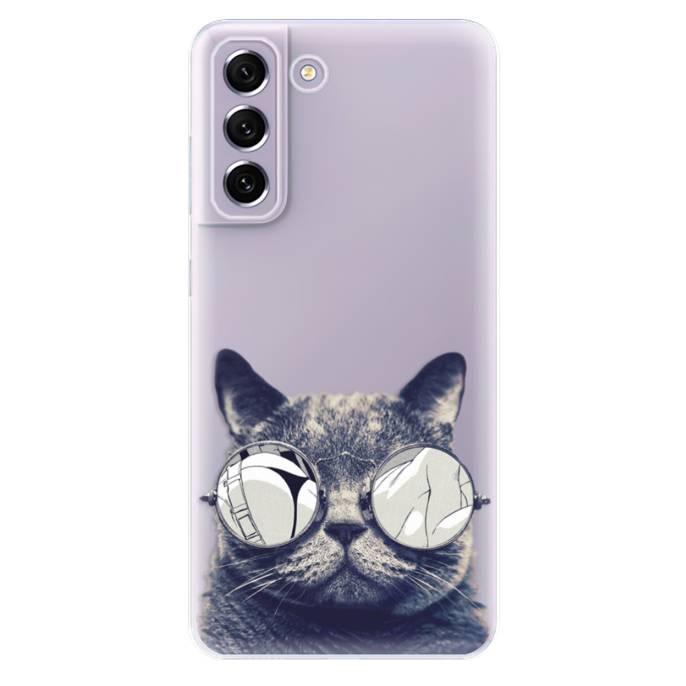 Odolné silikónové puzdro iSaprio - Crazy Cat 01 - Samsung Galaxy S21 FE 5G