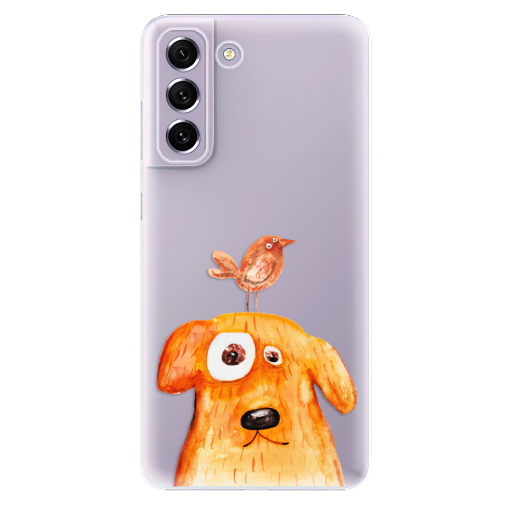 Odolné silikónové puzdro iSaprio - Dog And Bird - Samsung Galaxy S21 FE 5G