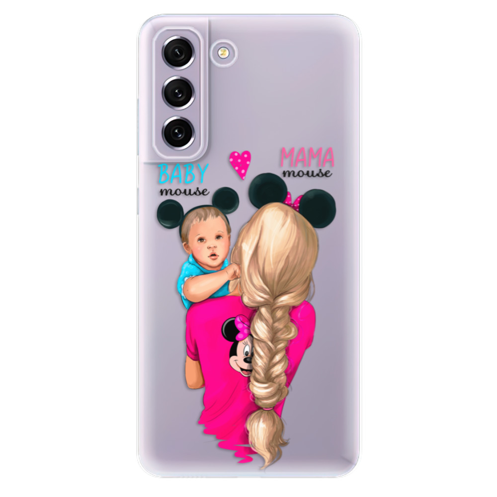 Odolné silikónové puzdro iSaprio - Mama Mouse Blonde and Boy - Samsung Galaxy S21 FE 5G
