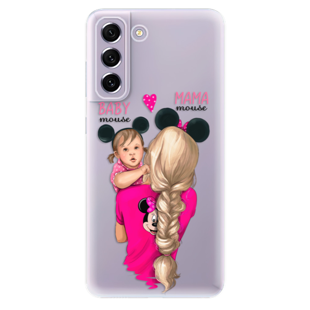 Odolné silikónové puzdro iSaprio - Mama Mouse Blond and Girl - Samsung Galaxy S21 FE 5G