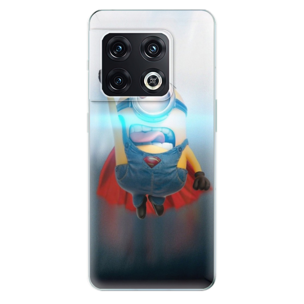 Odolné silikónové puzdro iSaprio - Mimons Superman 02 - OnePlus 10 Pro
