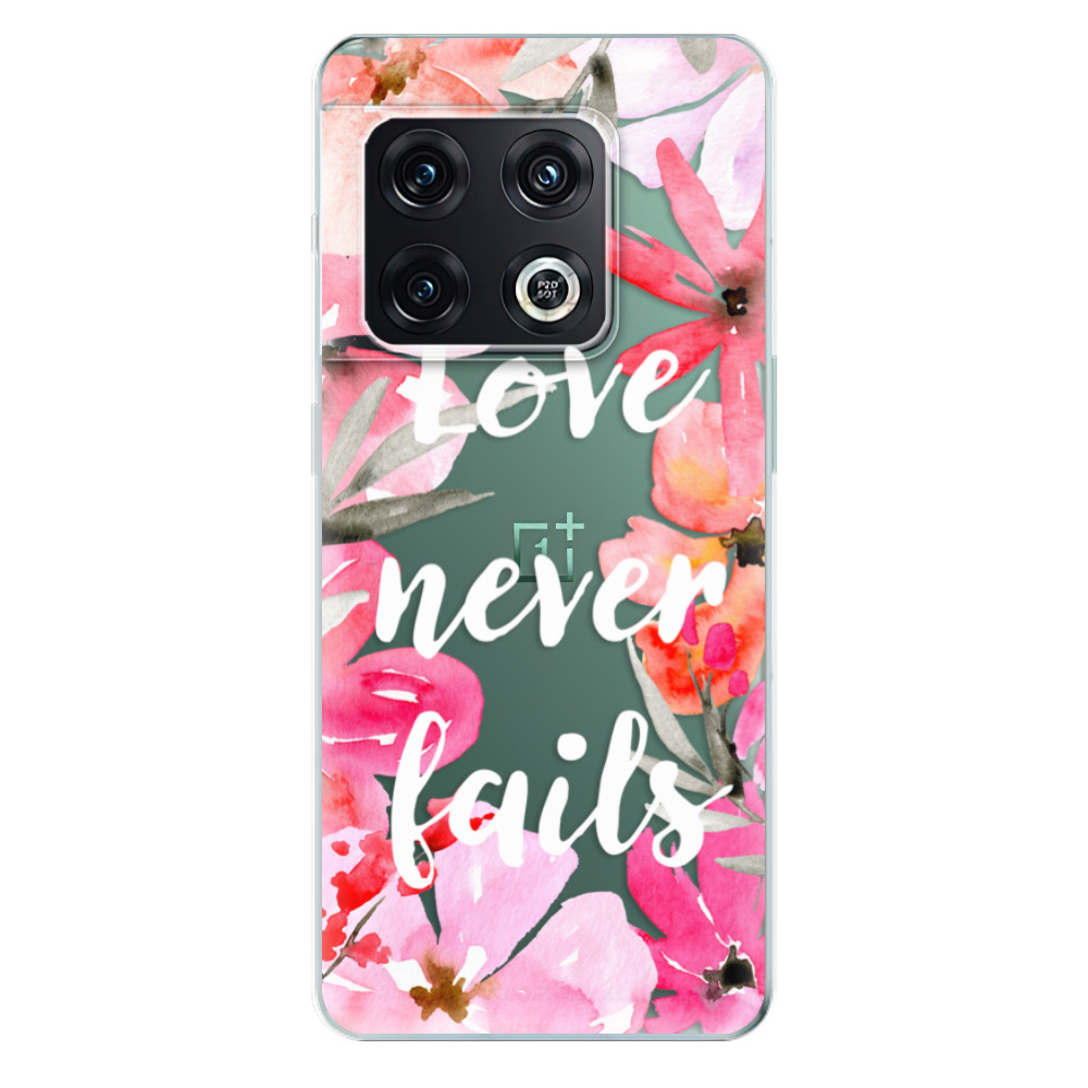 Odolné silikónové puzdro iSaprio - Love Never Fails - OnePlus 10 Pro