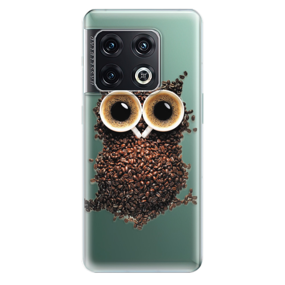 Odolné silikónové puzdro iSaprio - Owl And Coffee - OnePlus 10 Pro