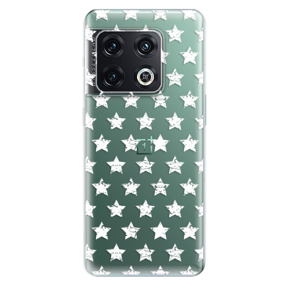 Odolné silikónové puzdro iSaprio - Stars Pattern - white - OnePlus 10 Pro