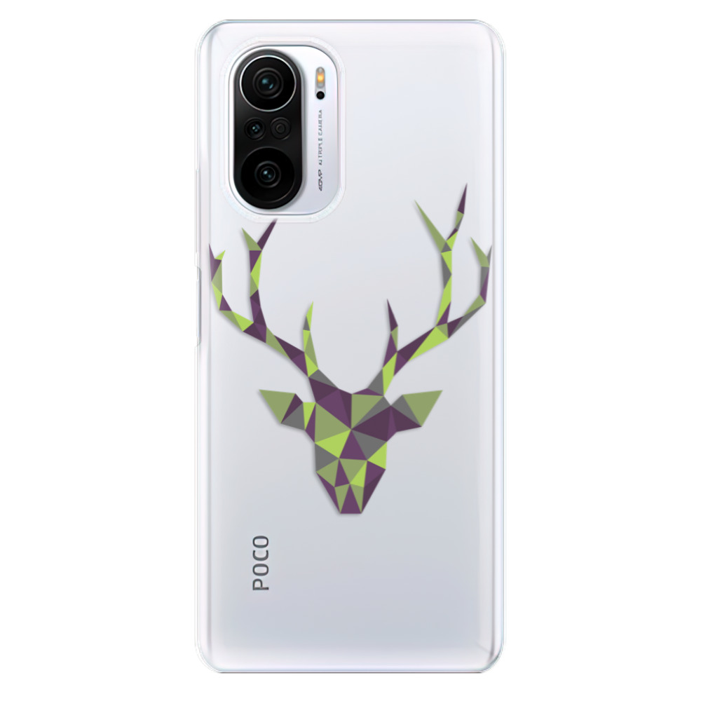 Odolné silikónové puzdro iSaprio - Deer Green - Xiaomi Poco F3