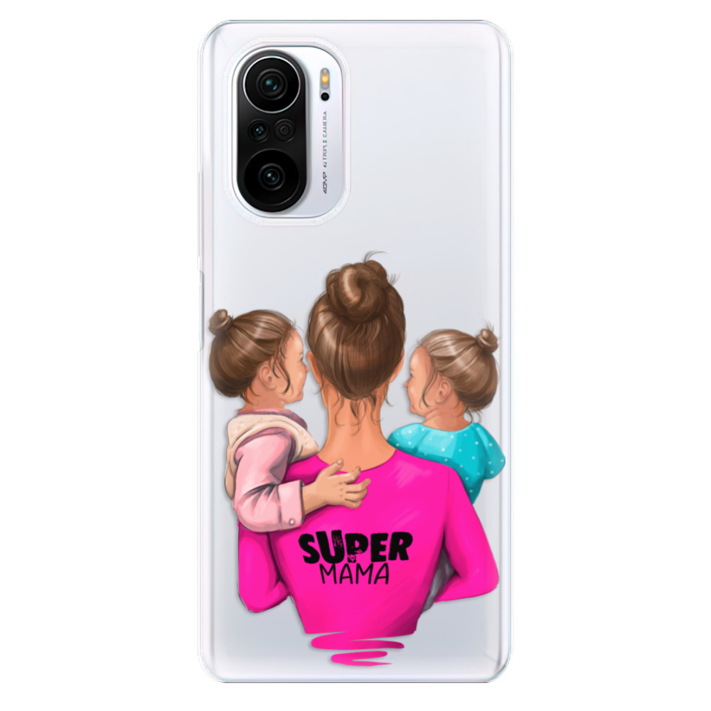 Odolné silikónové puzdro iSaprio - Super Mama - Two Girls - Xiaomi Poco F3