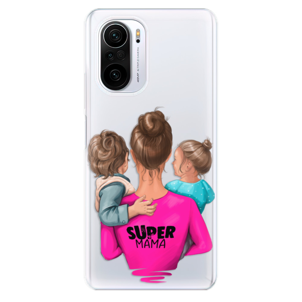 Odolné silikónové puzdro iSaprio - Super Mama - Boy and Girl - Xiaomi Poco F3