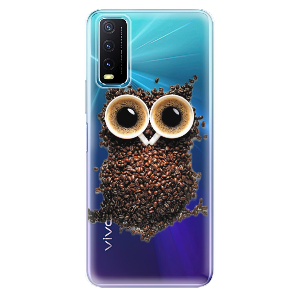 Odolné silikónové puzdro iSaprio - Owl And Coffee - Vivo Y20s