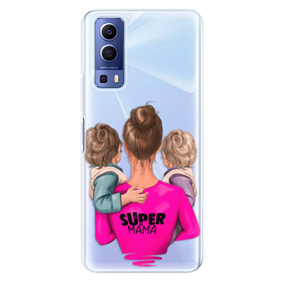 Odolné silikónové puzdro iSaprio - Super Mama - Two Boys - Vivo Y52 5G