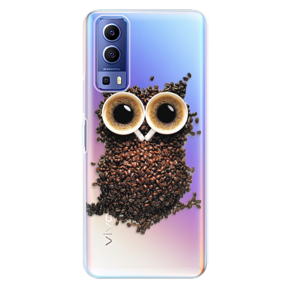 Odolné silikónové puzdro iSaprio - Owl And Coffee - Vivo Y72 5G
