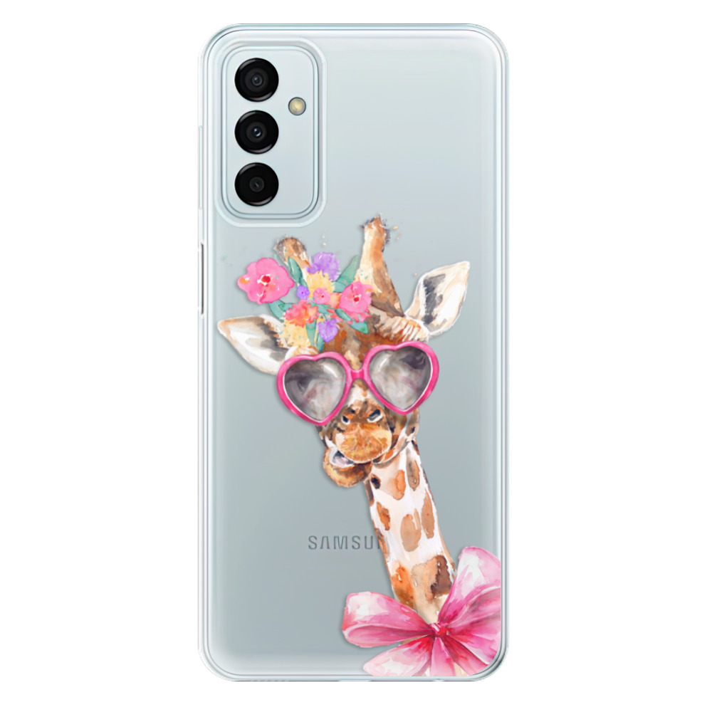 Odolné silikónové puzdro iSaprio - Lady Giraffe - Samsung Galaxy M23 5G
