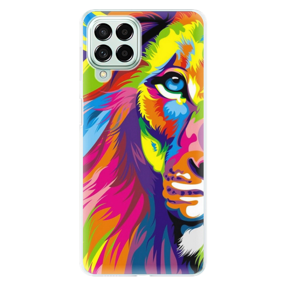Odolné silikónové puzdro iSaprio - Rainbow Lion - Samsung Galaxy M53 5G
