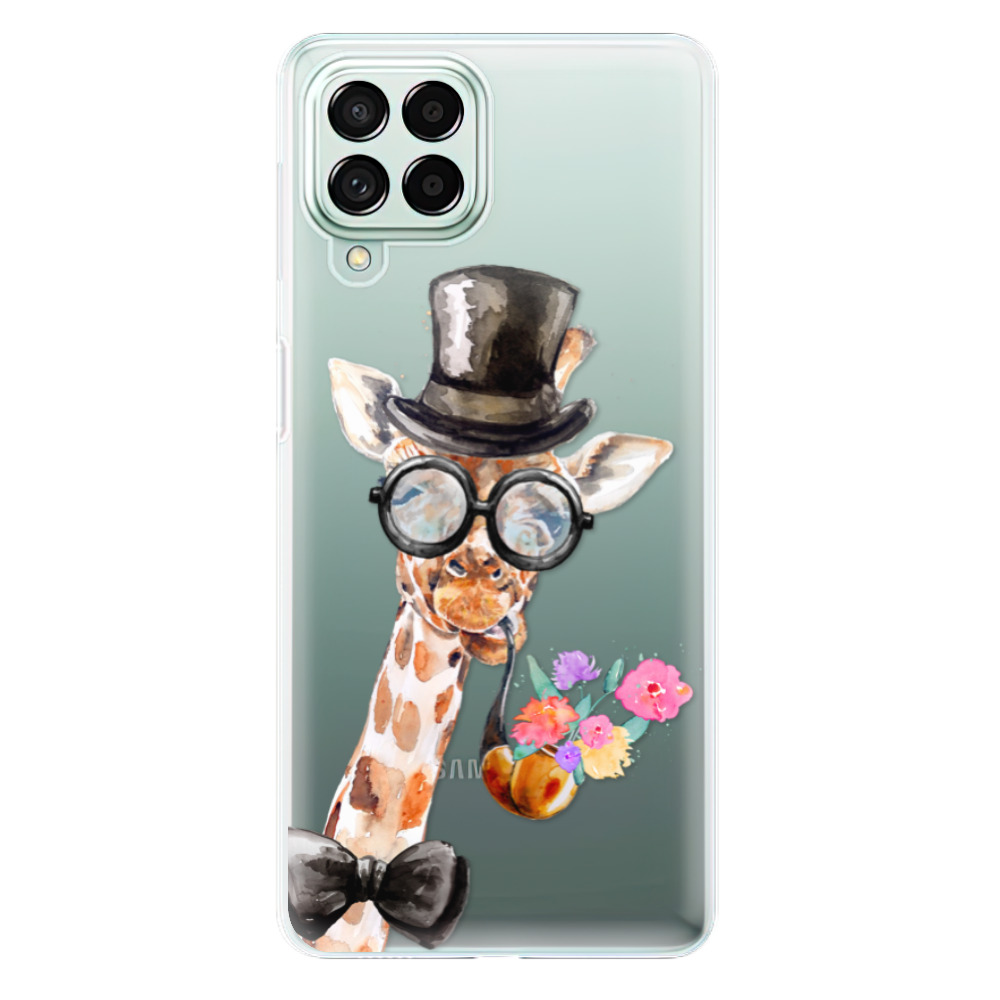 Odolné silikónové puzdro iSaprio - Sir Giraffe - Samsung Galaxy M53 5G