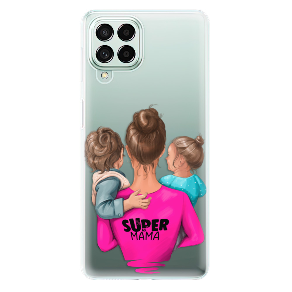 Odolné silikónové puzdro iSaprio - Super Mama - Boy and Girl - Samsung Galaxy M53 5G