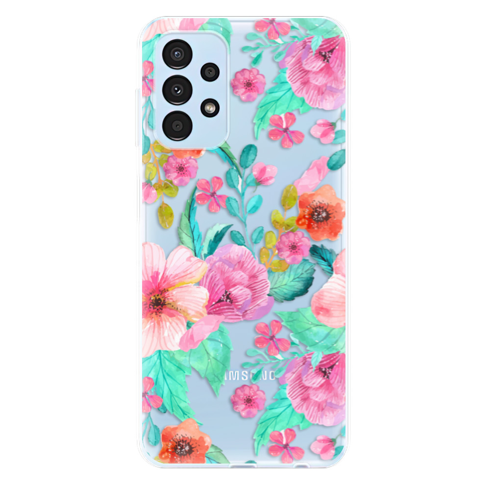 Odolné silikónové puzdro iSaprio - Flower Pattern 01 - Samsung Galaxy A13