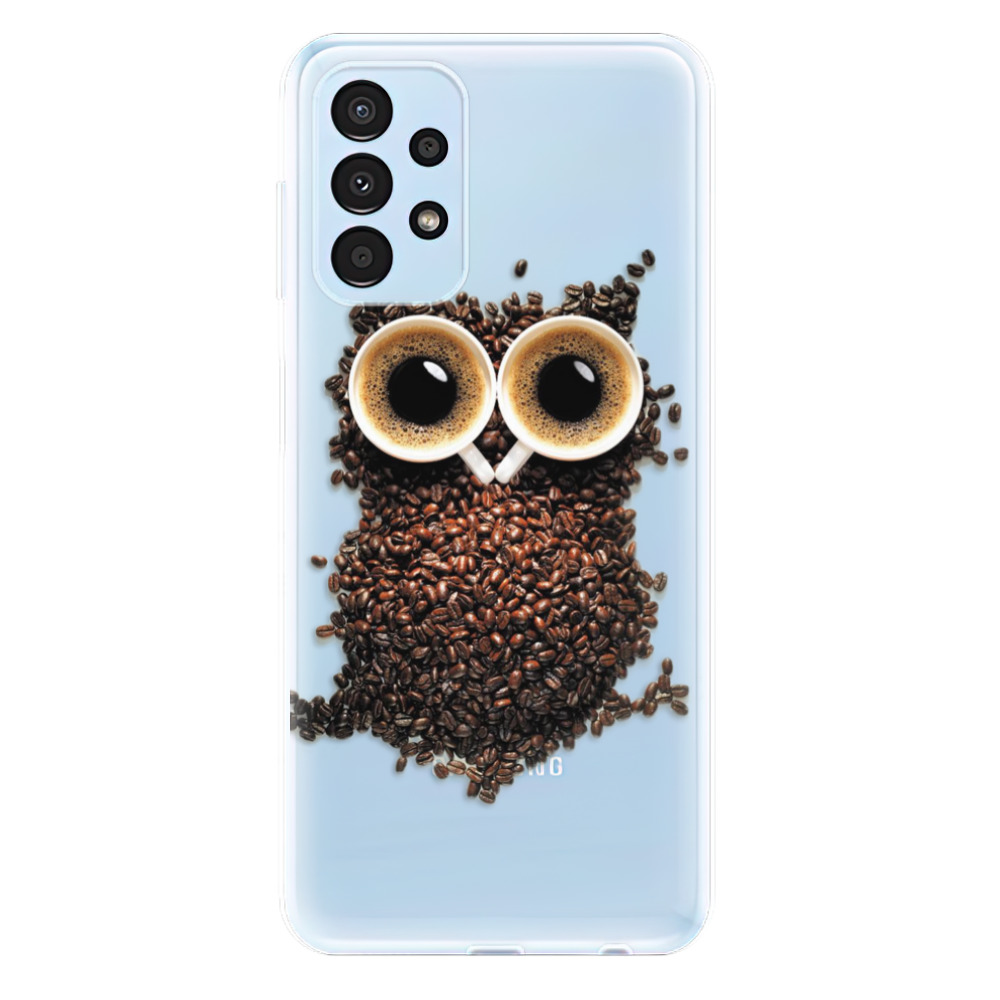 Odolné silikónové puzdro iSaprio - Owl And Coffee - Samsung Galaxy A13
